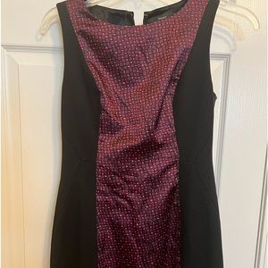 Tahari black dress with multicolor center. Dress lined. Size 6